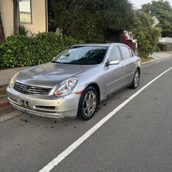 “2006 Infiniti G35 – 144k miles. Salvage title.
