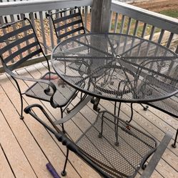 Wrought Iron Table And Chairs