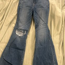 Flared American eagle jeans, super hi-rise size 10