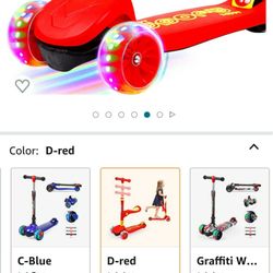 kid scooter 3 wheeler 