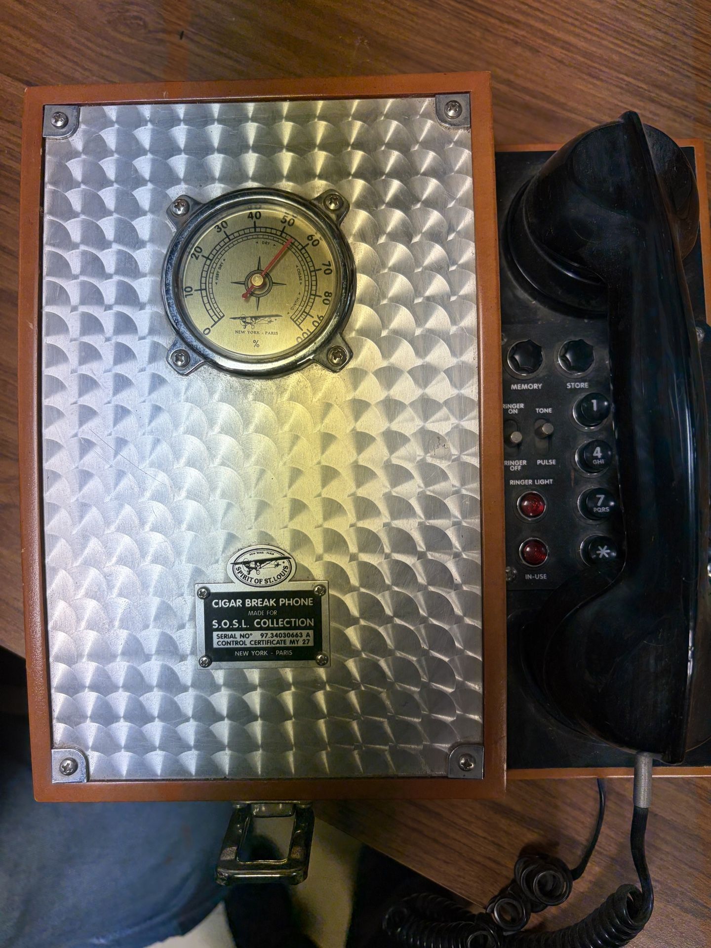 Cigar box and phone