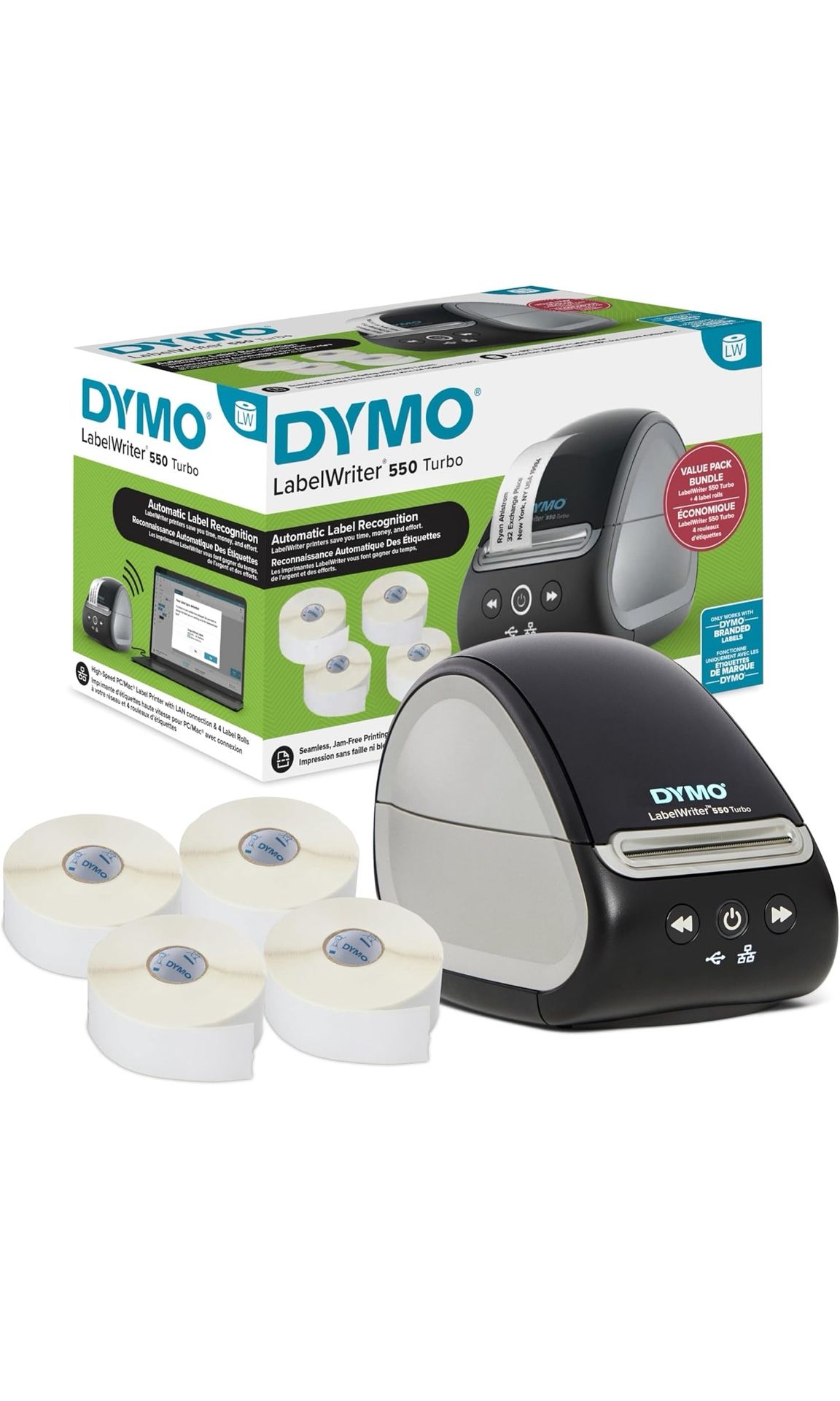 DYMO Label Writer 550 W/ 4 DYMO Labels Included