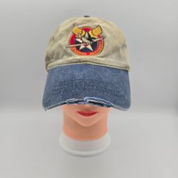 Vintage Otto Cap Warbird Adventures South Carolina Distressed Adj. Strap.Hat