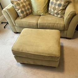 Love Seat And Ottoman