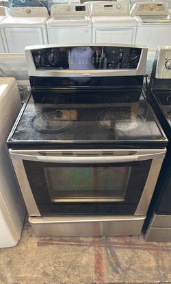 Whirlpool Glass Top Stove Stainless Steel With Self cleaning
