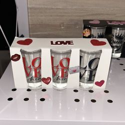 Valentine Glass Cups