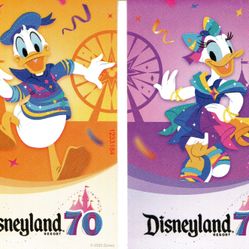 2 New Unused Disneyland 70th Anniversary Celebration - Tier 6 Tickets - No Blackout Dates - Expires 12-30-2027