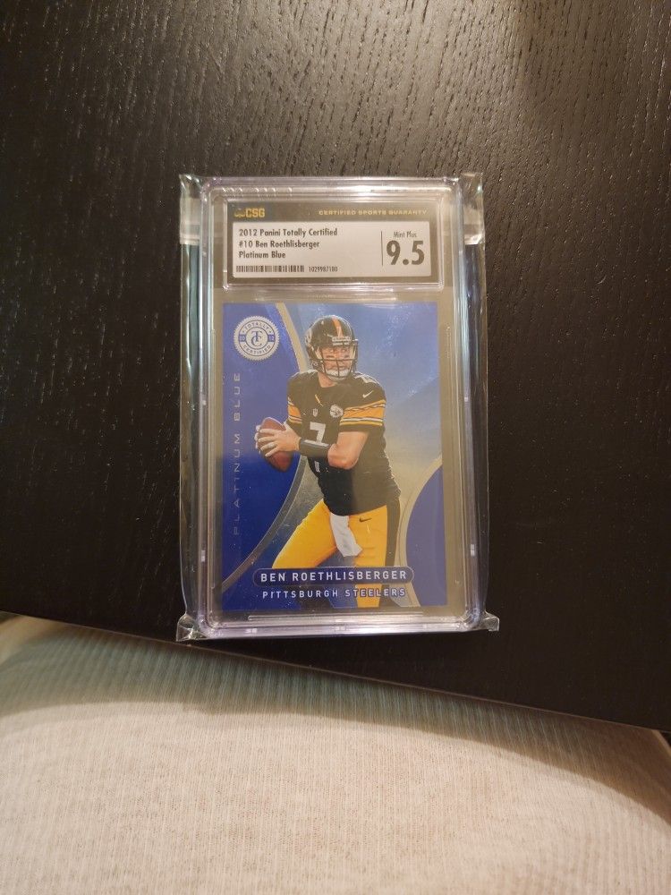 2012 Panini Totally Certified #10 Ben Roethlisberger (Platnium Blue) 160 /199 Rare