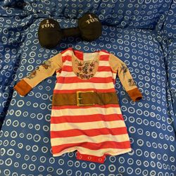 Baby Strongman Costume With Prop - Size S - Infant