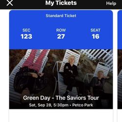 Green Day tickets 2x