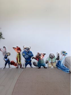 Zootopia foam cut outs