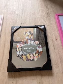Prada Milano Butterfly Wall Art Mirror Frame