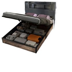 Queen Size Lift Up Storage Bed 