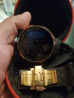 Authentic digital Gucci watch