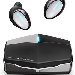 Ear Pods Wireless Earbuds 40ms Low Latency, iWalk Blue Wireless Earbuds Bluetooth 5.0 with MEMS Microphone for Clear Calls, 30H Playtime, IPX5 Stereo 