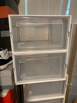 Sneaker storage case boxes $2 a piece I have 30 of them take 10 for 15 bucks