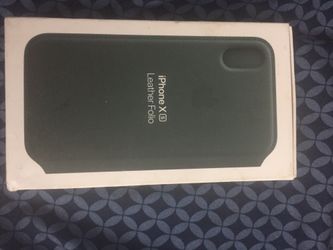 IPhone X s Leather Folio Black