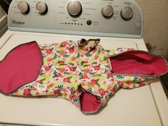 Dog reversible rain coat size M