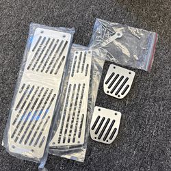 Car Aluminum Footrest Rest Pedals Pad Set For BMW X1 E30 E36 E46 E90 E87 E93