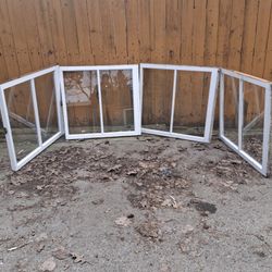 4- Craftsman windows 34x36 grids wood