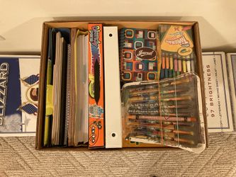 1 Box Of Arts & Crafts Supples