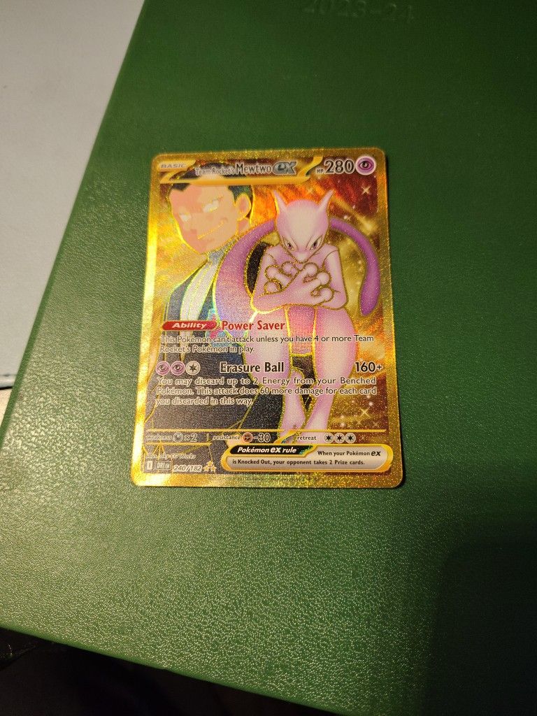 Pokemon Card -Team Rockets Mewtwo Ex