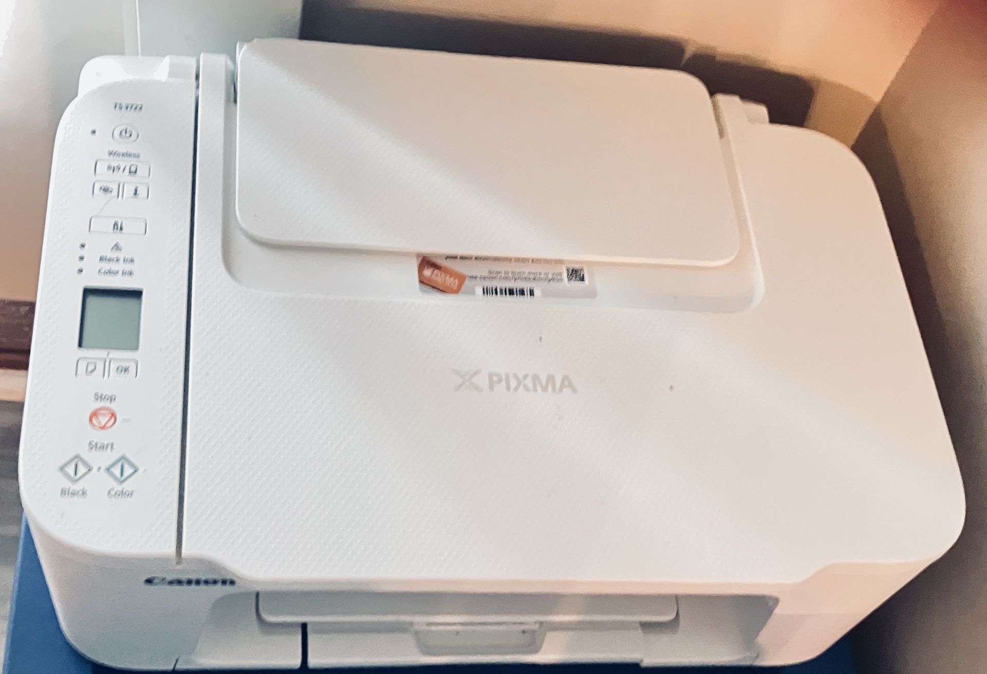Canon Pixma TS3722 Wireless All-in-One Inkjet Printer