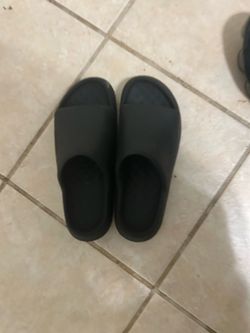 Black Foam Slide Sandals