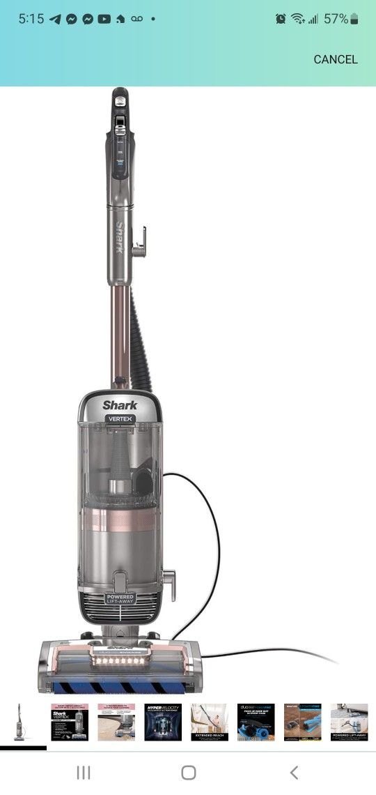 REFURBISHED.Shark AZ2002 Vertex DuoClean PowerFins Upright Vacuum with Powered Lift-Away Self-Cleani