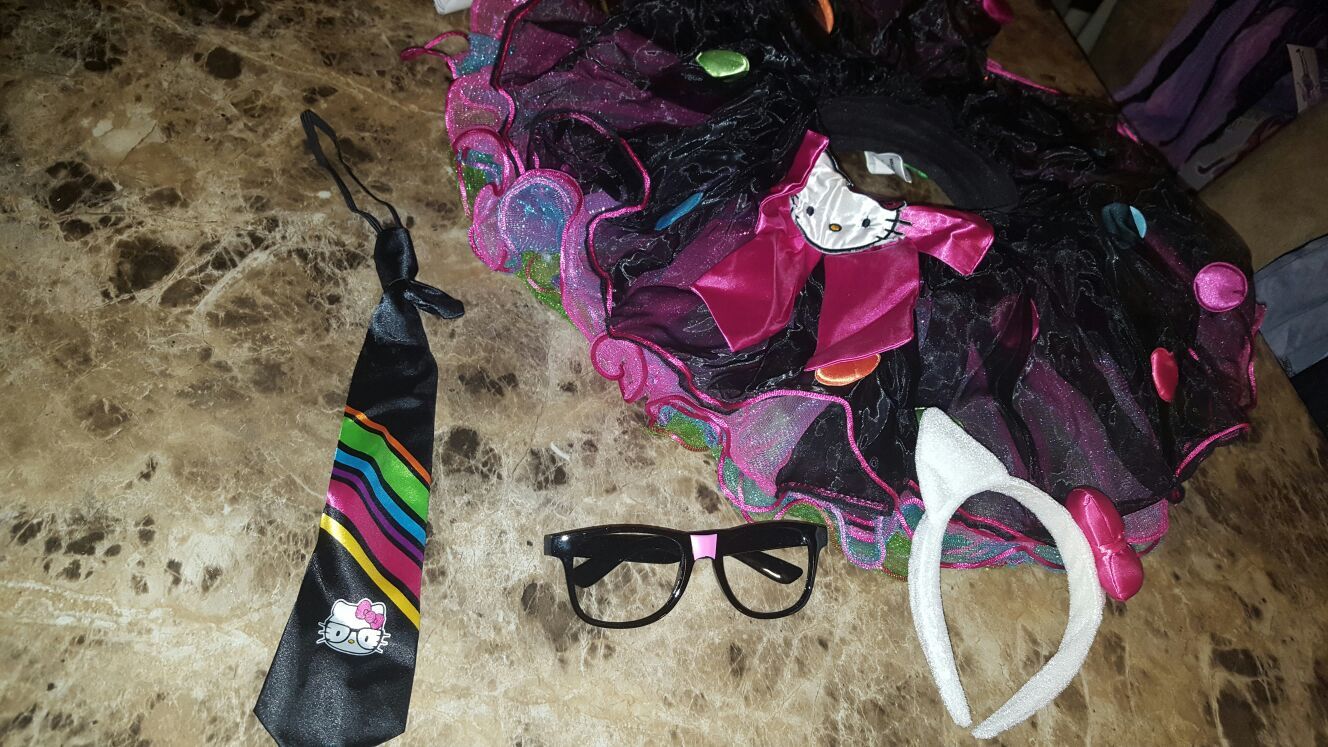 Hello kitty nerd tutu costume