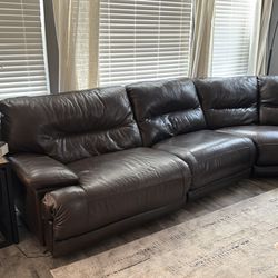 Leather Sectional sofa
