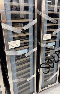 New Freestanding Wine Cooler with Glass Door