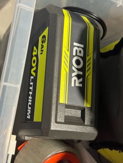 Ryobi 40V 6ah battery with charger