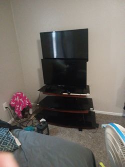 TV and mounted stand