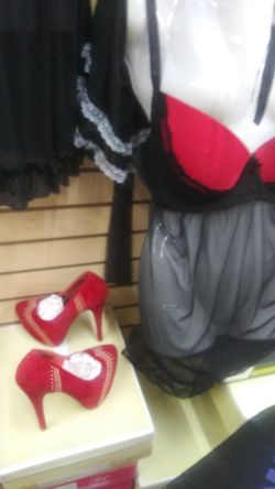 Lingerie and heels set