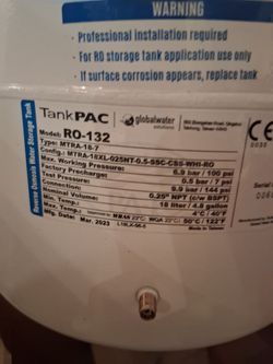 Reverse Osmosis Tank