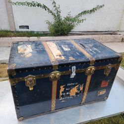 Vintage Steamer Travel Trunk