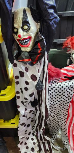Hanging Clown 2 with Black Hair
