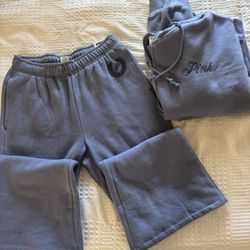 Pink victorias Secret Fleece / Jogger/ Hoodie Set 