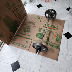 Bar With 25 Pound Weights