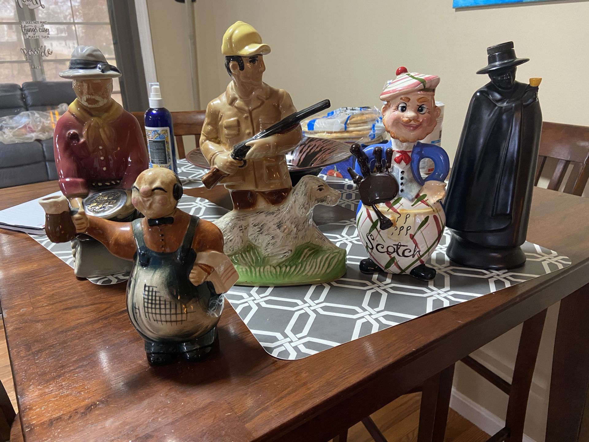 Vintage Antique Whiskey Bottles