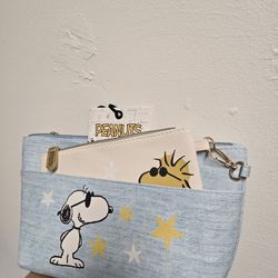 New Peanuts 2 Piece Travel Pouches 