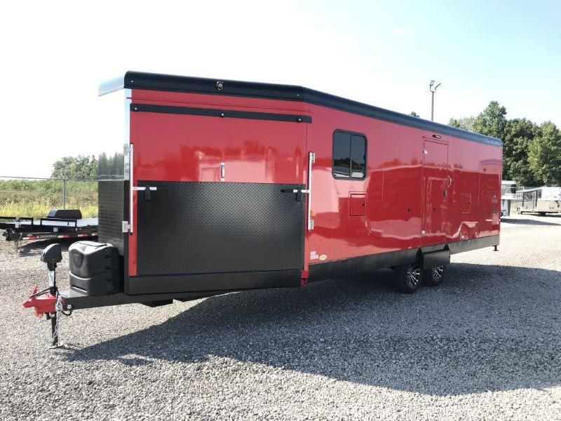 2020 8.5X28 TRAILS WEST BUMPER PULL ENCLOSED ATV/SNOWMOBILE TRAILER