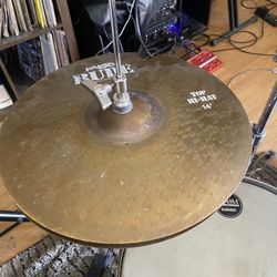 Paiste Rude Hi-hat Top Cymbal And Crash/Ride Bottom HH 14” 