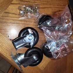 Casters capacity plastic stem wheels 360 swivel 