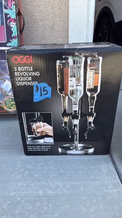 3 Bottle Revolving Liquor Dispenser