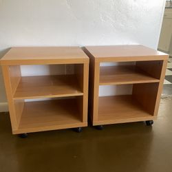 Rolling Matching Nightstands 