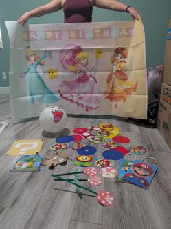 Mario Party Birthday decor