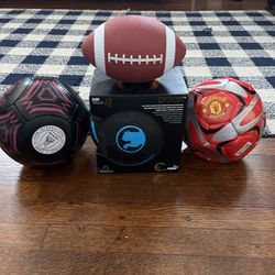 Soccer Balls + Football Bundle (Great Condition)