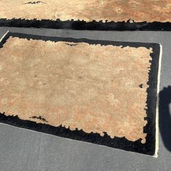 Antique Chinese Nichols Throw Rug Thick Heavy Wool 